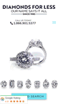 Mobile Screenshot of diamondsforless.ca