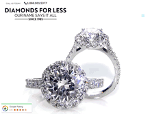 Tablet Screenshot of diamondsforless.ca